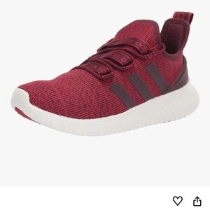 Adidas Maroon Athletic Shoes with White Sole